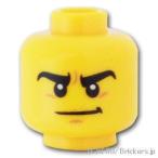  Lego детали продажа поотдельности #3626pb1509 Mini fig двойной head - толстый . шерсть. смех лицо /.. лицо : желтый | LEGO. детали 