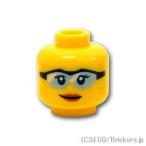  Lego детали продажа поотдельности #3626pb1766 Mini fig head - голубой солнцезащитные очки. женщина : желтый | LEGO. детали 