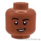  Lego детали продажа поотдельности #3626pb2872 Mini fig двойной head - смех лицо /...... лицо : Brown | LEGO. детали 