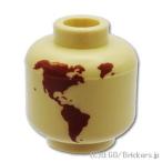  Lego детали продажа поотдельности #3626pb2892 Mini fig head - глобус : язык | LEGO. детали 