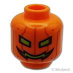  Lego детали продажа поотдельности #3626pb3922 Mini fig head - тыква Jack *o-* фонарь : orange | LEGO. детали 