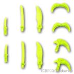  Lego детали продажа поотдельности #37341 оружие упаковка 1 комплект 10 штук входит : trance neon зеленый ( флуоресценция ) | LEGO. детали 