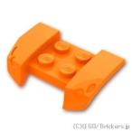 レゴ 車 パーツ ばら売り カー マッドガード 3 x 4 - オーバーハンギング：オレンジ | lego 部品 フェンダー