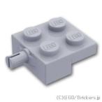 レゴ パーツ ばら売り #4488 ホイール ホルダー - プレート 2 x 2 - 片軸受：グレー | LEGOの部品