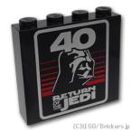 ショッピングスター・ウォーズ レゴ パーツ ばら売り #49311pb033 ブロック 1 x 4 x 3 - スター・ウォーズ ジェダイの帰還 公開40周年：ブラック | LEGOの部品