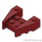 レゴ パーツ ばら売り #50373 ウェッジ 3 x 4 / 1 x 2：ダークレッド | LEGOの部品