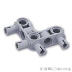  Lego детали продажа поотдельности #55615 technique булавка коннектор L type 3 x 3 - 4 булавка / 3 булавка отверстие : серый | LEGO. детали 