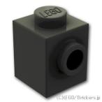 Lego детали продажа поотдельности #87087 блок 1 x 1 - 1 поверхность stud : черный | LEGO. детали 