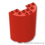 Lego детали продажа поотдельности #87926 цилиндр половина 3 x 6 x 6 - cut наружный : красный | LEGO. детали 