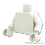  Lego детали продажа поотдельности #973c000 простой торс - одного цвета arm / одного цвета рука : белый | LEGO. детали 