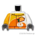レゴ パーツ ばら売り #973pb3407c01 トルソー - ViTA RUSH ロゴのジャケット：ホワイト | LEGOの部品