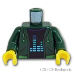  Lego детали продажа поотдельности #973pb3780c01 торс - Parker . эквалайзер футболка : темно-зеленый | LEGO. детали 