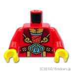  Lego детали продажа поотдельности #973pb6524c01 торс - большой манто . medium azur пряжка : красный | LEGO. детали 