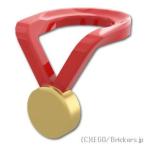  Lego детали продажа поотдельности #99250pb01 медаль : красный | LEGO. детали 