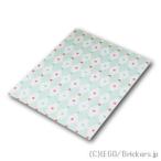 レゴ パーツ ばら売り #blankie03pb07 デュプロ ブランケット 5 x 6 - ダイヤモンドに赤と青のドット：ホワイト | LEGOの部品