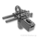 レゴ カスタムパーツ ブローニング 2連装重機関銃 M1922：ブラック | lego 互換 ミニフィギュア 人形