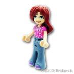 レゴ フレンズ ミニフィグ フレンズ ペイズリー - ダークピンクのパーカー  |LEGOの人形