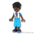 レゴ フレンズ ミニフィグ フレンズ ザック - レーサーのイラスト付きのシャツ  |LEGOの人形