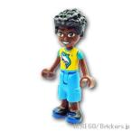 レゴ フレンズ ミニフィグ フレンズ ザック - シャークプリントシャツ  |LEGOの人形