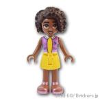 レゴ フレンズ ミニフィグ フレンズ アリヤ - ラベンダートップとイエロースカート  |LEGOの人形