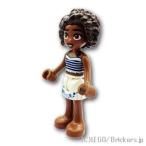 レゴ フレンズ ミニフィグ フレンズ アリヤ - 星付きの白いスカート  |LEGOの人形