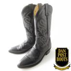 ショッピングウエスタン DAN POST ウエスタン ブーツ 黒 10D 28cm ダンポスト ブラック メキシコ製 カウボーイブーツ D153-32-0052ZT