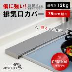 排気口カバー ロータイプ フラット スマート 75cm 用 IH ガス コンロ ステンレス 燕三条 日本製 薄型 コンロカバー レンジガード コンロ奥カバー グリルカバー