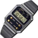 Yahoo! Yahoo!ショッピング(ヤフー ショッピング)CASIO カシオ スタンダード デジタルモデル ボーイズサイズ ガンメタメタルベルト 海外モデル A100WEGG-1A2