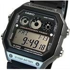 CASIO Standard カシオ スタンダード カウントダウンタイマー メンズ腕時計 ラバーベルト ブラック/グレー 海外モデル AE-1300WH-8A