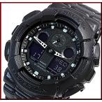 Yahoo! Yahoo!ショッピング(ヤフー ショッピング)CASIO G-SHOCK カシオ Gショック アナデジモデル メンズ腕時計 レザー風 樹脂バンド ブラック  国内正規品 GA-100BT-1AJF