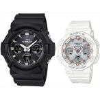 CASIO G-SHOCK Baby-G カシオ Gショック ベビーG ソーラー電波腕時計 ペアウォッチ ラバーベルト ブラック/ホワイト 国内正規品 GAW-100B-1AJF/BGA-2500-7AJF