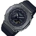 CASIO/G-SHOCK カシオ/Gショック メンズ腕時計 メタルケース ラバーベルト オールブラック 海外モデル GM-2100BB-1A