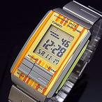 CASIO FUTURIST カシオ フューチャリスト ボーイズ 腕時計 オレンジ/イエロー LA-201W-9C 海外モデル