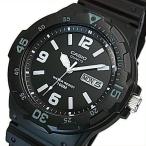 CASIO Standard カシオ スタンダード アナログクォーツ メンズ腕時計 ラバーベルト ブラック文字盤 海外モデル MRW-200H-1B2