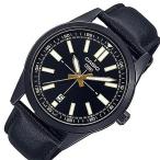 Yahoo! Yahoo!ショッピング(ヤフー ショッピング)CASIO Standard カシオ スタンダード メンズ腕時計 ブラックケース ブラック文字盤 ブラックレザーベルト海外モデル MTP-VD02BL-1E