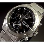 SEIKO セイコー クロノグラフ メンズ腕時計 ブラック文字盤 メタルベルト SNDB65P1 海 ...