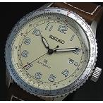 SEIKO PROSPEX セイコー プロスペックス 自動巻 メンズ腕時計 ブラウンレザーベルト アイボリー文字盤 海外モデル SRPB59K1