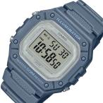 CASIO Standard カシオ スタンダード アラームクロノ メンズ腕時計 デジタルモデル グレイシュライトネイビーケース ラバーベルト 海外モデル W-218HC-2A
