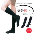 2足セット 着圧ソックス レディース 効果 ハイソックス 黒 足のむくみ 着圧靴下 むくみ はり 飛行機 フライト 弱圧 足やせ 立ち仕事