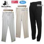 ブラック&ホワイト Black&white BGF5013EB メンズ ロングパンツ 裏起毛 ストレッチ ワンタック ストレッチ ゴルフウェア スポーツウェア 秋冬春