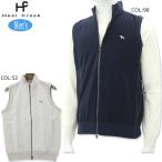 ヒールクリーク Heal Creek 001-49970 メンズ ベスト 撥水 ダブルジップ ストレッチ 春夏秋 ゴルフウェア スポーツウェア