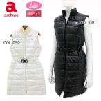 ショッピングダルメシアン アルチビオ archivio A414204 レディース アウター 中綿 ベスト ワンピース メタリック ゴルフウェア スポーツウェア 秋冬