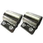 70Φ хомут глушителя 2PC прокладка промежуточный труба muffler joint собственное производство в единственном экземпляре универсальный подключение удлинение MUF-JOI-006-2PC