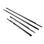  Swift Sports ZC32S супер зеркальный нержавеющая сталь черный металлизированный окно молдинг покрытие рама отделка отделка 4PC WIN-BLA-049