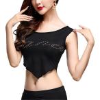  женский Berry Dance tops футболка без рукавов майка короткий asime Stone декоративный элемент rute стрейч sexy урок stage 