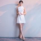 パーティードレス 結婚式 ワンピース ドレス 袖あり