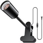 【公式】BRIM (ブリム) クリップソケット E26 電球ソケット 植物育成ライト 対応 1.5mコード スイッチ付 (CS01-BK（ブラック）)