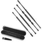 ショッピング耳かき 耳かき厳選の4本入り ステンレス製 みみかき 多種類の先端形状（スパイラル型 スプーン型 スプリング型 ） 水洗い可能 清潔感がある 耳掻き