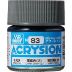 GSI クレオス(GSI Creos) アクリジョンカラー 軍艦色 (2) 半光沢 10ml ホビー用塗料 N83