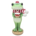 ダイカイ Copeau【コポー】 ガーデン クリスマスケーキを持つカエル /フィギュア・カエル（ラッピング不可）